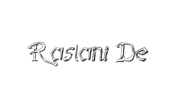 Raslani Destroyed Souls font thumb